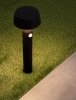 Minimalistyczny słupek ogrodowy z czujnikiem ruchu klasyczny LED 3 tryby świecenia aluminiowy czarny regulowany IP54 FRAVELA LE75124 Luces Exclusivas